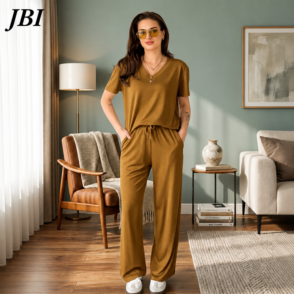 V-Neck Half Sleeve Soft Cotton Jersey Lounge Wear Premium Quality