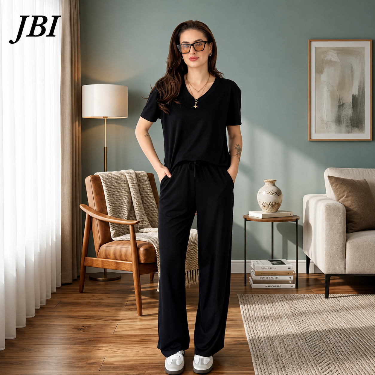 V-Neck Half Sleeve Soft Cotton Jersey Lounge Wear Premium Quality