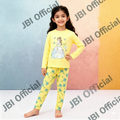 Yellow Princess Printed Kids Night Suit
