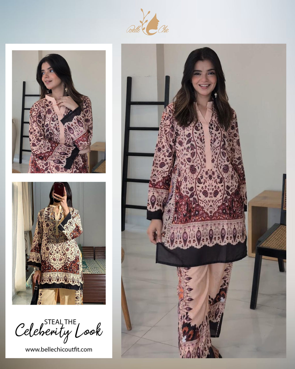 Floral Ensemble 2 Pcs Co-ord Set