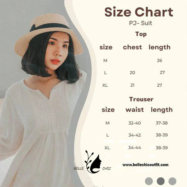 White Round Neck Black Longwear PJ Set Artical #1003