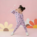 Purple Hearts Kids Nightsuit