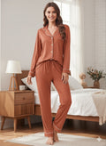 New Comfy Piping Style Cotton Jersey Nightsuit For Women - Comfy Nightwear