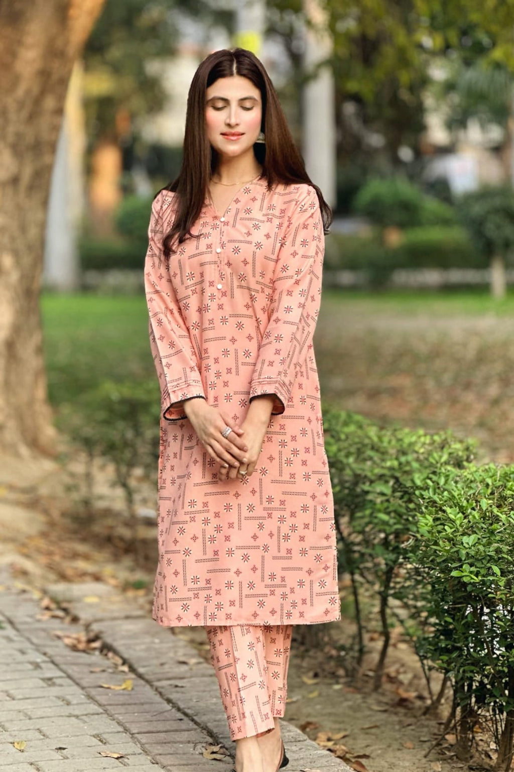 2 Pcs Blush Tapestry Cord Set