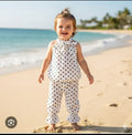 White Polka Dot Toddler Summer Set