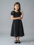 Black Polka Dot Frock Style Outfit
