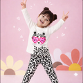 White Heart Printed Kids Wear