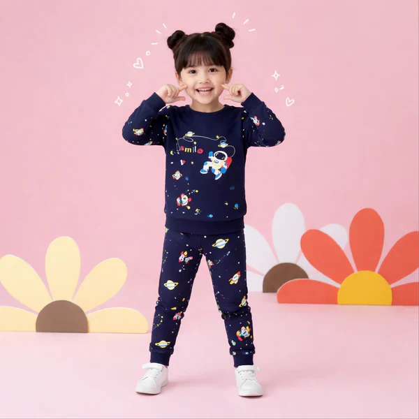 Blue Spaceship Kids wear