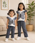 Grey Butterfly Co-ord kids wear