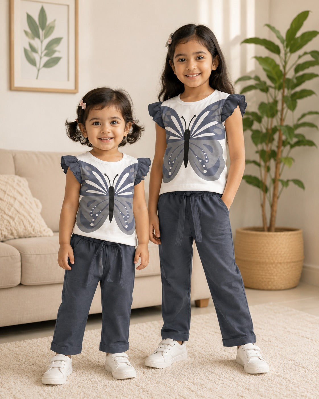 Grey Butterfly Co-ord kids wear