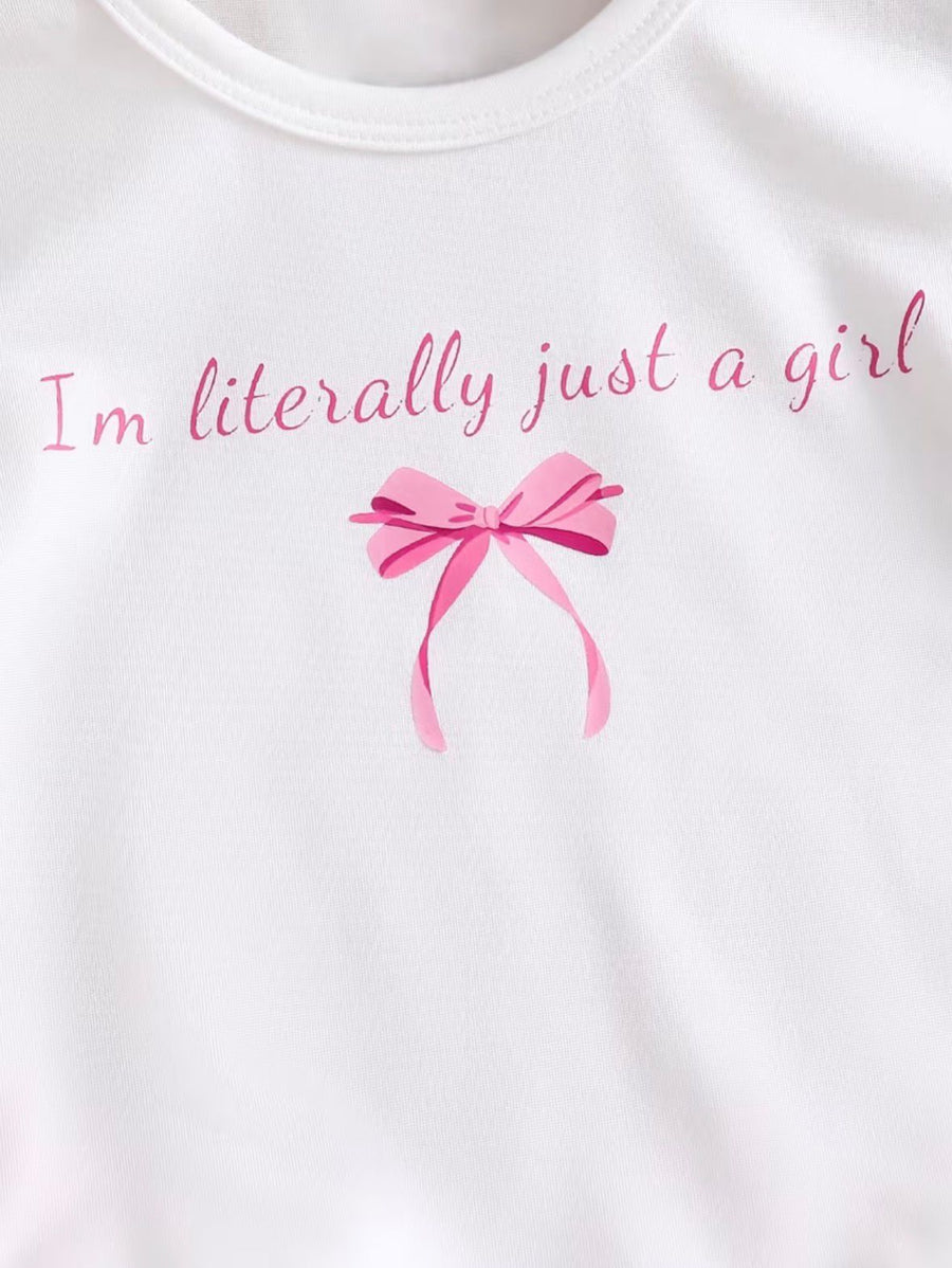 Just a Girl Bow Set Kids Wear
