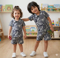 Black Palm Vibe baby & baba Kids Short Set - Outfit