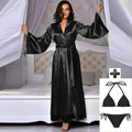 3 Piece Nightwear Gown+Bra+Panty