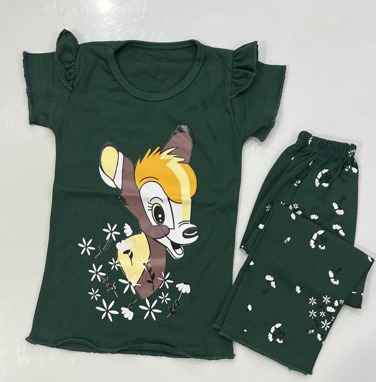 Bambi Blossom Set Green Kids Wear