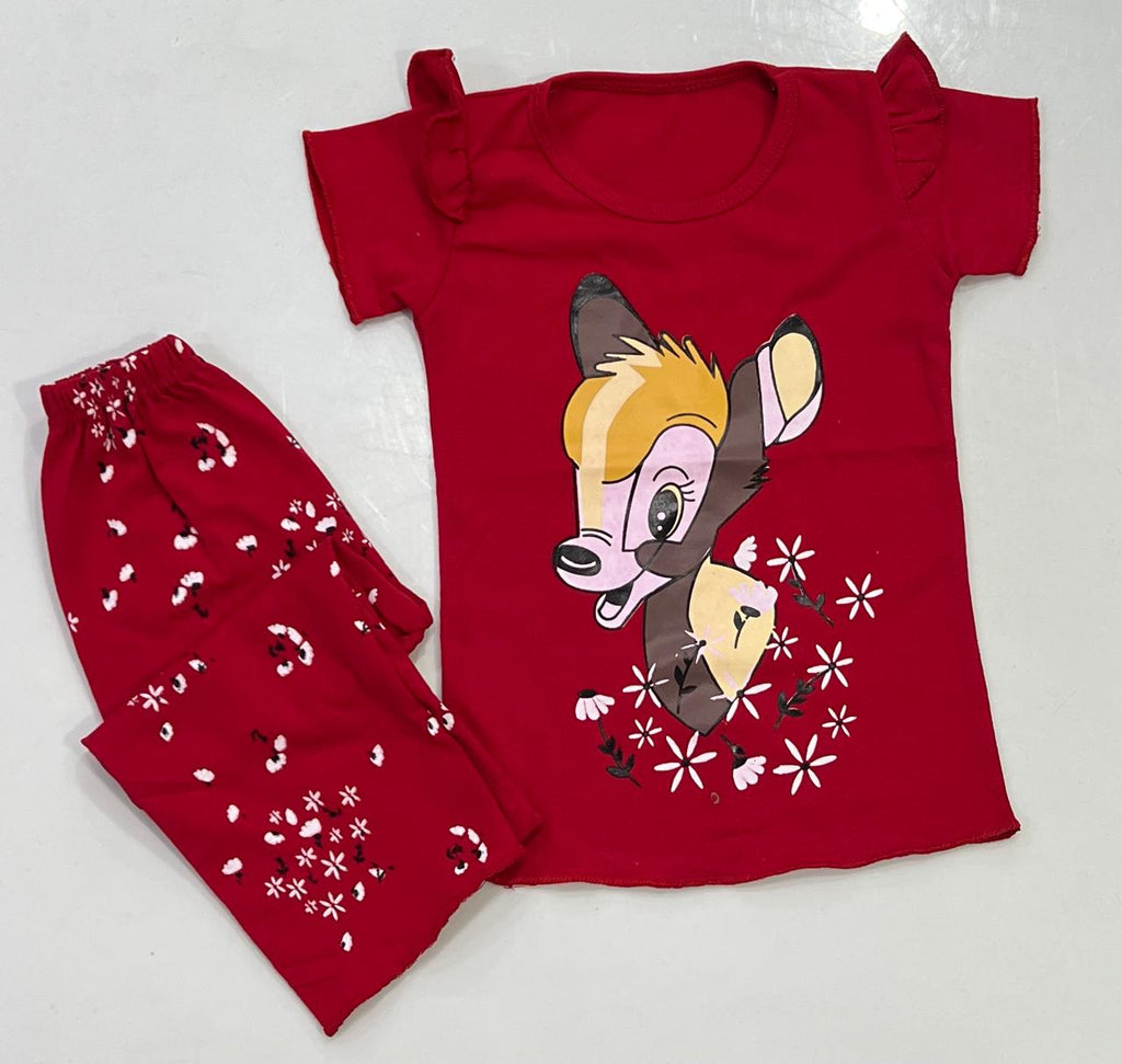 Red Bambi Blossom Set - Kids Wear